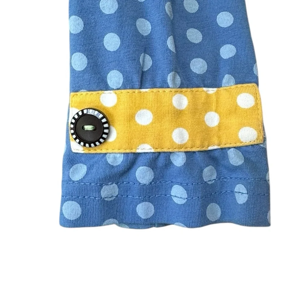 Matilda Jane Blue and Green Polka Dot Floral Kids Dress size 10 - Picture 5 of 9